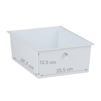 Dulap mobil pentru baie Relaxdays, 4 sertare, metal și plastic, alb 5