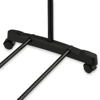Suport haine cu roți Relaxdays, metal, umeraș reglabil pe înălțime, 91-156x76x40,5 cm, negru/argintiu 8