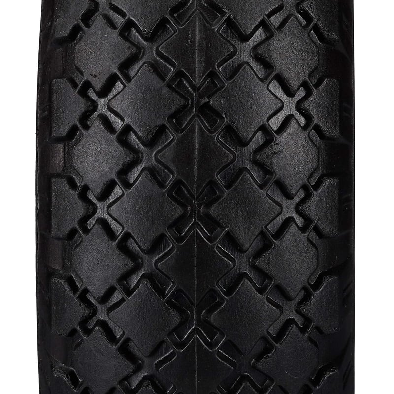 Relaxdays gumiabroncs szett 260x85mm szilárd gumi 100kg terhelhetőség - black/red