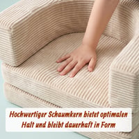 Detská modulárna hracia pohovka Relaxdays, 10-dielna, mäkké stavebnicové bloky, béžová 7