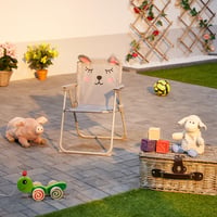 Detská kempingová stolička Relaxdays s motívom, 51,5x36x37,5 cm, skladacia pikniková stolička, farebná vonkajšia stolička 2