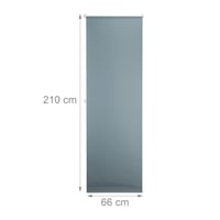 Relaxdays termoizolačná zatemňovacia roleta, montáž bez vŕtania (Klemmfix), retiazkové ovládanie, sivá, 70x210 cm, tepelnoizolačná okenná roleta 4