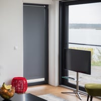 Relaxdays termoizolačná zatemňovacia roleta, montáž bez vŕtania (Klemmfix), retiazkové ovládanie, sivá, 70x210 cm, tepelnoizolačná okenná roleta 2