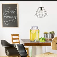 Relaxdays Dávkovač nápojov s kohútikom, 5 litrov, vintage retro dizajn, sklenený dávkovač na limonádu na záhradnú párty 5