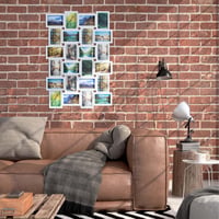 Relaxdays okvir za 24 fotografije, 10x15 cm, zidni kolaž za fotografije, 59x86x2,5 cm, bijeli, plastični 2