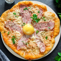 Relaxdays Okrúhly kameň na pizzu z kordieritu, priemer 33 cm, hrúbka 1 cm, do rúry aj na gril, na pečenie chrumkavej pizze a chleba, béžová 3