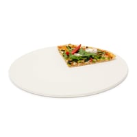 Relaxdays Okrúhly kameň na pizzu z kordieritu, priemer 33 cm, hrúbka 1 cm, do rúry aj na gril, na pečenie chrumkavej pizze a chleba, béžová 1