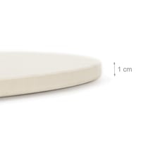 Relaxdays Okrúhly kameň na pizzu z kordieritu, priemer 33 cm, hrúbka 1 cm, do rúry aj na gril, na pečenie chrumkavej pizze a chleba, béžová 5