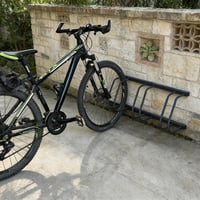 Relaxdays Stojan na bicykle na podlahu a stenu, 3 bicykle, šírka plášťa 65 mm, do garáže, oceľ, antracitová 3