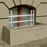 Relaxdays izvlačna rešetka za prozore protiv provale, čelik, 600 x 700-1050 mm, vanjska sigurnosna rešetka, siva 5