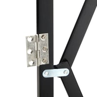 Barieră de siguranță extensibilă pentru câini Relaxdays, până la 96 cm, înălțime 48,5-60 cm, grilaj de siguranță din bambus pentru scări și uși, negru 8