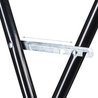 Relaxdays Stand pentru haine extensibil, 139x135x95 cm, 2 bare pentru umerașe, suport metalic pliabil, hol, negru 8
