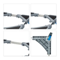 Suport mobil extensibil pentru plante Relaxdays, 44x44-70x70 cm, pentru interior și exterior, gri/argintiu 6