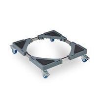 Suport mobil extensibil pentru plante Relaxdays, 44x44-70x70 cm, pentru interior și exterior, gri/argintiu 1