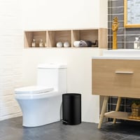 Relaxdays pedálový odpadkový kôš 20 litrov, čierny, s vyberateľným vnútorným vedrom a — na bočnej strane sa nachádza preliačina (stav: pozri 2. obrázok) 8