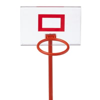 Relaxdays Alkoholová spoločenská hra s basketbalovým košom, 6 pohárikov na shoty, kôš a loptička, na párty, 22,5 x 24 x 44 cm, priehľadná 7