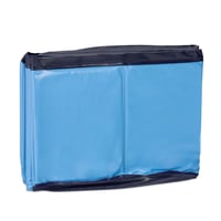 Relaxdays bazen za pse, 20 x 80 cm, sklopivi, s ispusnim ventilom, PVC i MDF, plavi 8