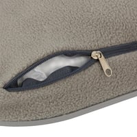Relaxdays Laptop Párna LED Lámpával, Pohártartóval, Hordozható Öltámlás Laptoptálca, Puha Ölpárna, Szürke 7