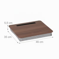 Pernă pentru laptop Relaxdays cu suport pentru telefon, 46 x 35 cm, suport pentru laptop pentru pat și canapea, tăviță pentru genunchi, diverse culori 4