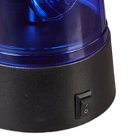 Relaxdays Set 2 Lămpi LED Rotative Albastre, Reflector Rotativ, Lumină de Petrecere, Aniversare, Funcționare cu Baterii, Albastru 7