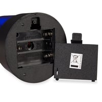 Relaxdays Set 2 Lămpi LED Rotative Albastre, Reflector Rotativ, Lumină de Petrecere, Aniversare, Funcționare cu Baterii, Albastru 9