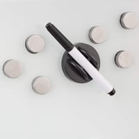 Relaxdays Magnetická sklenená tabuľa, stierateľná, biela, na použitie v kancelárii a domácnosti, magnetická tabuľa 7