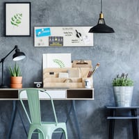 Relaxdays Magnetická sklenená tabuľa, stierateľná, biela, na použitie v kancelárii a domácnosti, magnetická tabuľa 2