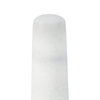 Relaxdays mramorový mažiar s tĺčikom, na korenie a bylinky, brúsený kameň, priemer 10 cm, 120 ml, biely 8