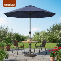 Relaxdays Napernyőtalp 34-48 mm rúdátmérőhöz, Ø 49 cm, Vintage stílus, Fekete/Bronz 2
