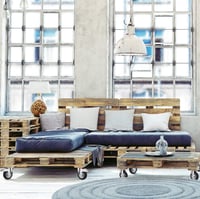 Relaxdays set kotača za teški teret, 4 komada, okretni, s kugličnim ležajevima, 2 kočnice, nosivost 280 kg, kotač 100 mm, crni 4