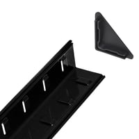 Raft metalic pentru sarcini grele Relaxdays, 180x50x30 cm, 875 kg, 5 niveluri, raft de depozitare pentru pivniță, sistem modular, negru/maro 7