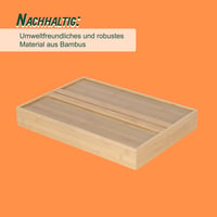 Relaxdays Rozťahovateľný bambusový príborník do zásuvky so 6 – 8 priehradkami v prírodnej farbe 6,5 x 33 – 49,5 x 47,5 cm 7