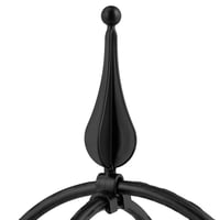 Relaxdays obelisk potporanj za biljke, set od 2 komada, 70x20 cm, metalni, samostojeći potporanj za penjačice, toranj za ruže, crni 7