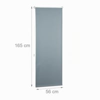 Relaxdays Roleta s bočným ovládaním a pružinou, sivá, 60x160 cm, zatemňovacia roleta na okná, tieniaca technika s jednoduchou montážou 4