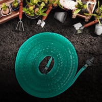 Relaxdays crijevo za navodnjavanje, duljine 25 m, za zalijevanje cvjetnjaka i živica, plosnato, spremno za spajanje, zeleno 2
