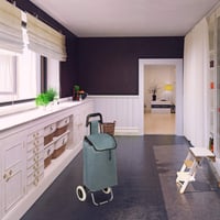 Cărucior de cumpărături pliabil Relaxdays cu geantă detașabilă 28 L, cu roți, 92,5 x 42 x 28 cm, gri 2