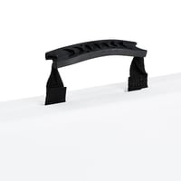 Masă de grădină pliabilă Relaxdays, 75x220x68 cm, albă, plastic și oțel — urme de uzură, pete și o mică îndoitură (stare: vezi a 2-a imagine) 13