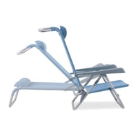 Relaxdays Skladacie ležadlo s opierkou hlavy, opierkami na ruky a otváračom na fľaše, 8-stupňovo nastaviteľné, 120 kg, 80x58x76,5 cm, modré 7