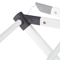 Relaxdays Sklopivo sušilo za rublje, 11 šipki, 6 razina, 105x73x37 cm, bijeli metalni toranj za sušenje 6