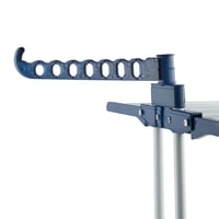 Uscător de rufe pliabil Relaxdays cu aripi extensibile, pe roți, 179 x 126 x 63,5 cm, metal, alb/albastru 8