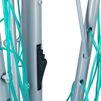 Uscător de rufe pliabil Relaxdays, tip umbrelă, 15 m lungime de uscare, pentru grădină și camping, cu suport, pentru balcon, 140 cm, argintiu 9