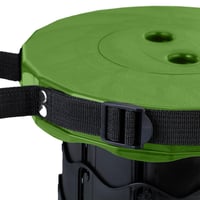 Scaun telescopic pliabil Relaxdays, scaun de camping cu înălțime reglabilă, cu curea de transport, pentru exterior, 44,5 x 25 x 25 cm, verde/negru 7