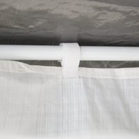 Relaxdays sada 3 bočných stien pre altánok, 2x3 m, vodotesné, upevnenie na suchý zips, PE materiál, s oknami, biele bočné panely pre záhradný stan 7