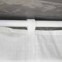Relaxdays Pavilon Oldalfal Szett 3 db, 2x3 m, Vízálló, Tépőzáras, PE, Fehér 6