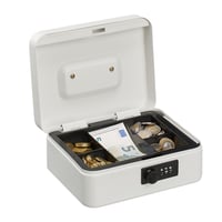 Seif portabil pentru bani Relaxdays cu cifru din 3 cifre, compartiment pentru monede, casetă din fier, 8,5x20x17 cm, diverse culori 1