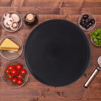 Relaxdays Set od 2 okrugla kalupa za pizzu, neprijanjajući sloj, ugljični čelik, za pizzu i flammkuchen, 32 cm, sivi 2