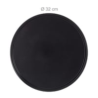 Relaxdays Set od 2 okrugla kalupa za pizzu, neprijanjajući sloj, ugljični čelik, za pizzu i flammkuchen, 32 cm, sivi 4