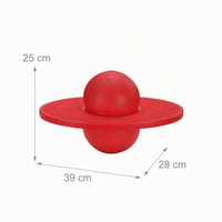 Relaxdays Pogo Ball za djecu, do 100 kg, igračka za skakanje na otvorenom, crvena 4