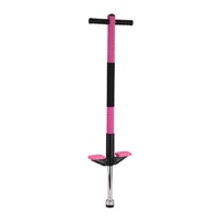 Relaxdays Pogo stick pre deti, do 35 kg, polstrovaný, protišmykový, nehrdzavejúca oceľ, ružový, vonkajšia skákacia tyč 1