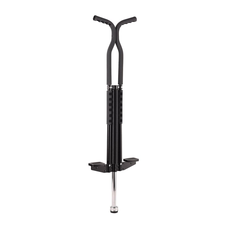 Relaxdays Pogo Stick gyerekeknek, max. 60 kg, párnázott, csúszásmentes, rozsdamentes acél, fekete